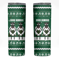 Sheep Baaa Humbug Christmas Skinny Tumbler Xmas Holiday Patterns - Wonder Print Shop
