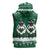 Sheep Baaa Humbug Christmas Sleeveless Zip Hoodie Xmas Holiday Patterns - Wonder Print Shop