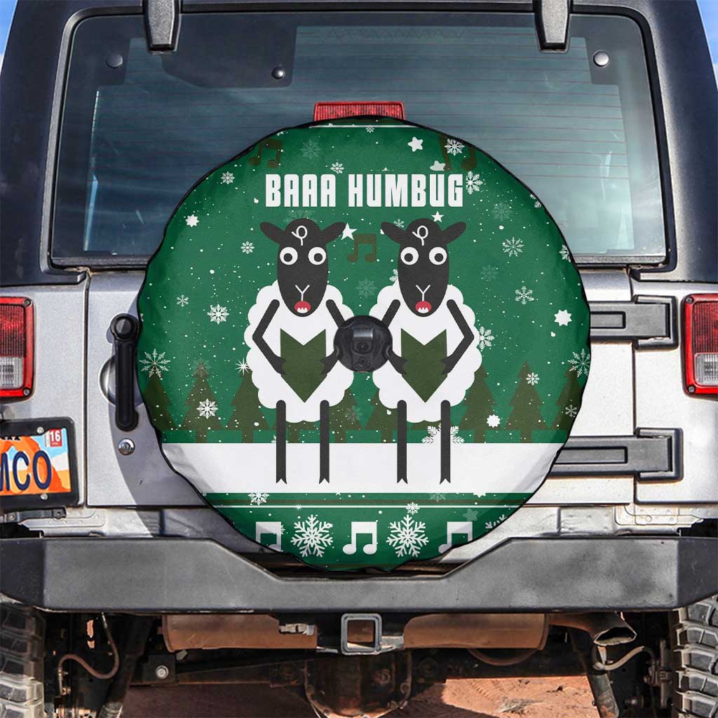 Sheep Baaa Humbug Christmas Spare Tire Cover Xmas Holiday Patterns - Wonder Print Shop