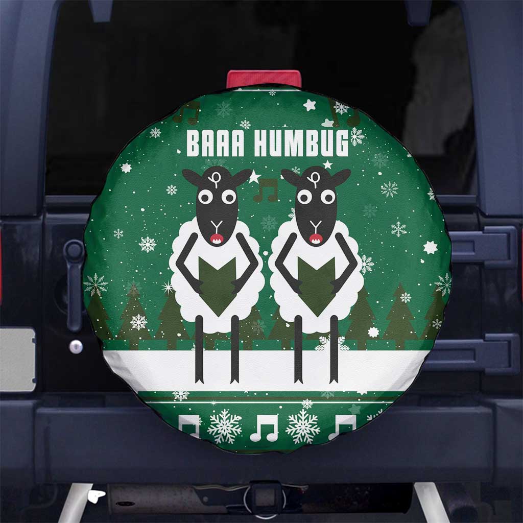 Sheep Baaa Humbug Christmas Spare Tire Cover Xmas Holiday Patterns - Wonder Print Shop