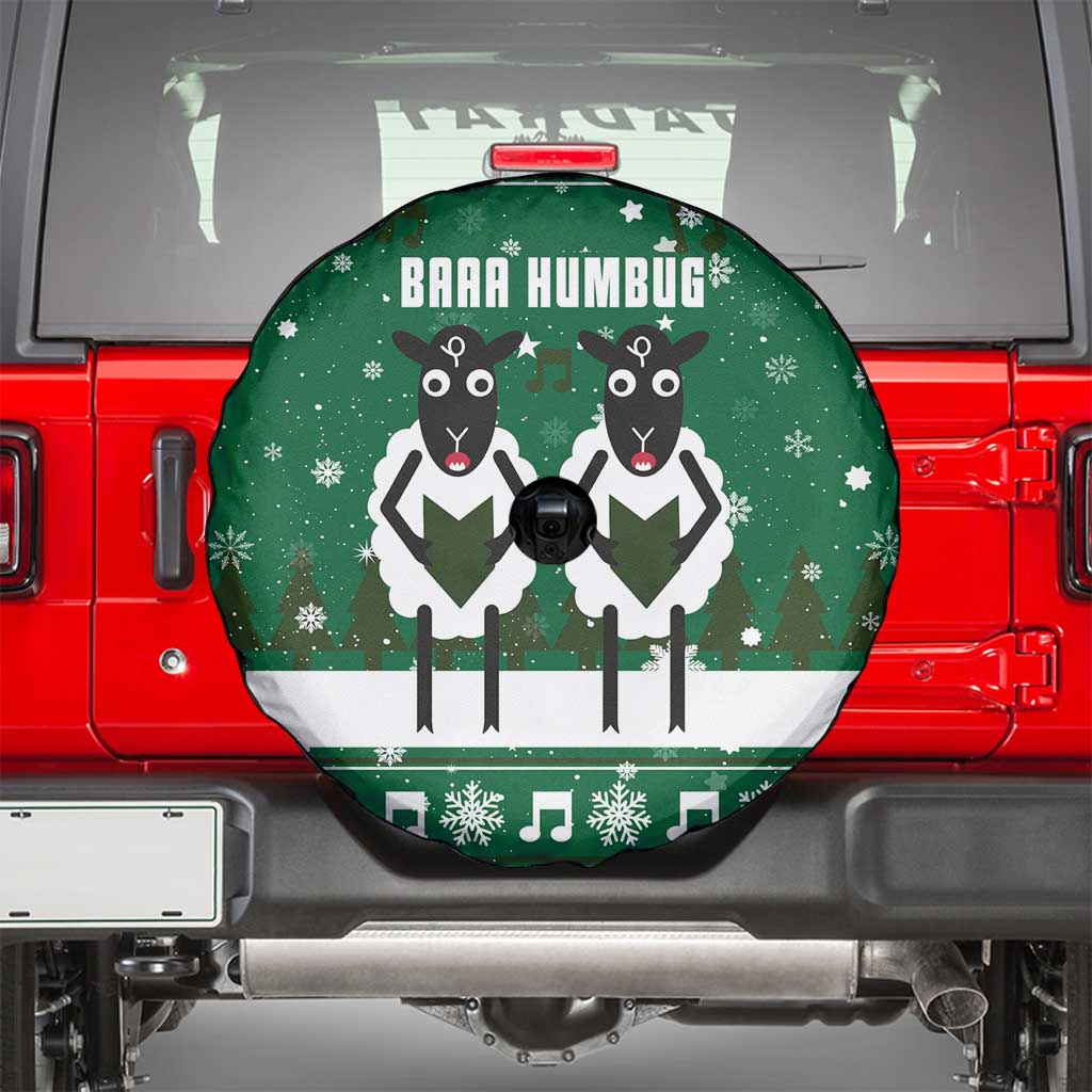 Sheep Baaa Humbug Christmas Spare Tire Cover Xmas Holiday Patterns - Wonder Print Shop