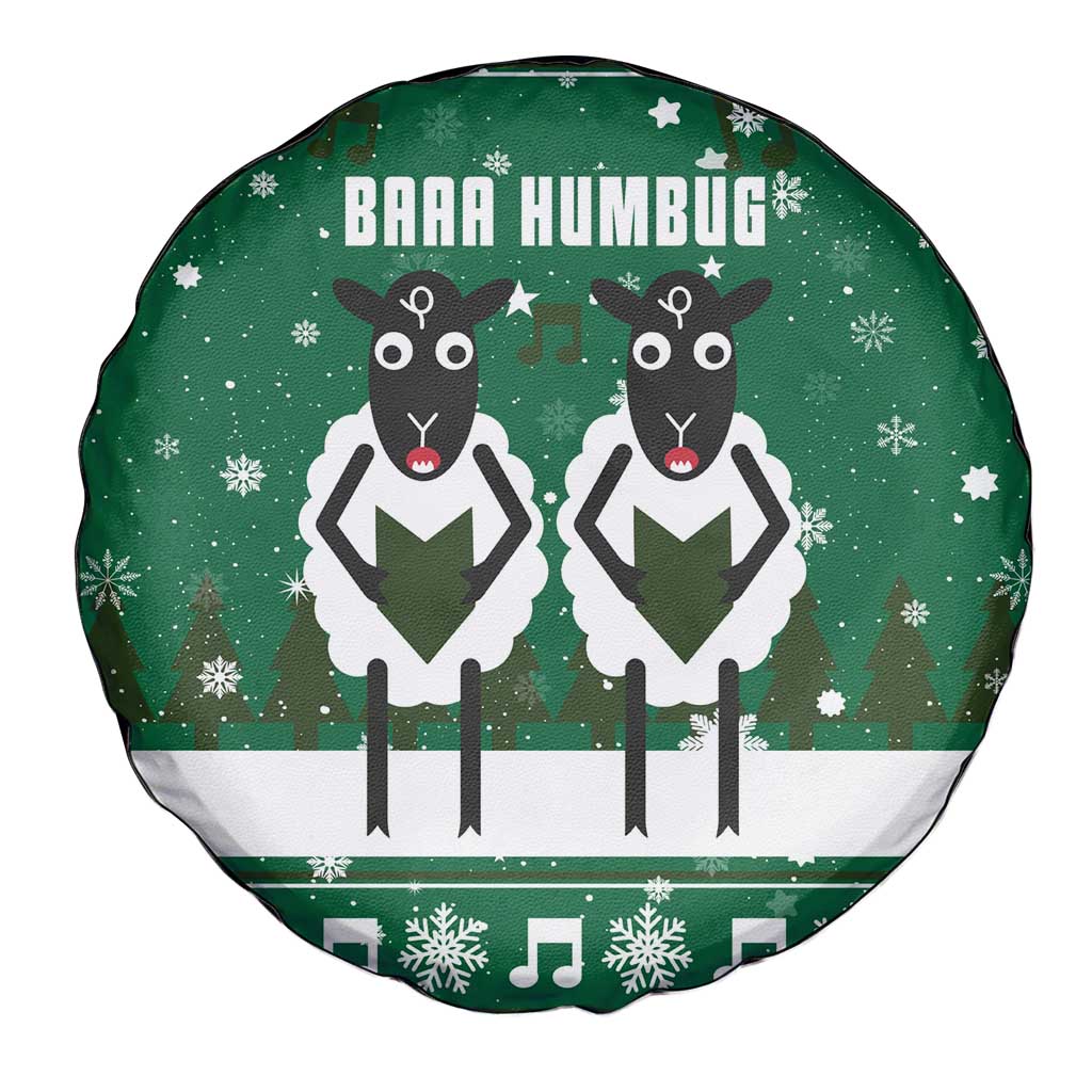 Sheep Baaa Humbug Christmas Spare Tire Cover Xmas Holiday Patterns - Wonder Print Shop