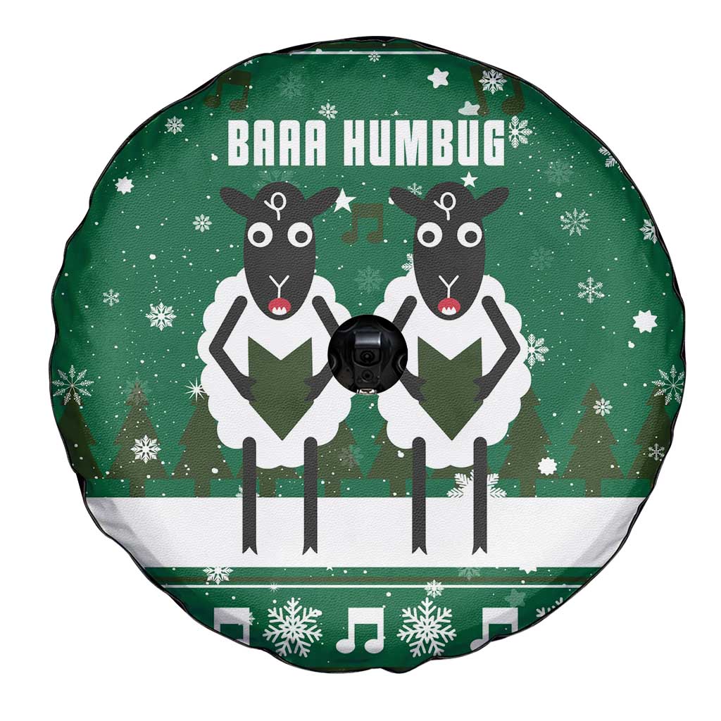 Sheep Baaa Humbug Christmas Spare Tire Cover Xmas Holiday Patterns - Wonder Print Shop