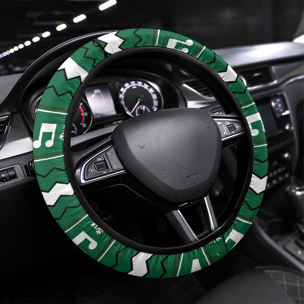 Sheep Baaa Humbug Christmas Steering Wheel Cover Xmas Holiday Patterns - Wonder Print Shop