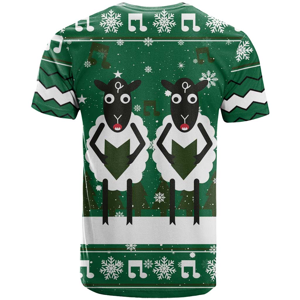 Sheep Baaa Humbug Christmas T Shirt Xmas Holiday Patterns - Wonder Print Shop