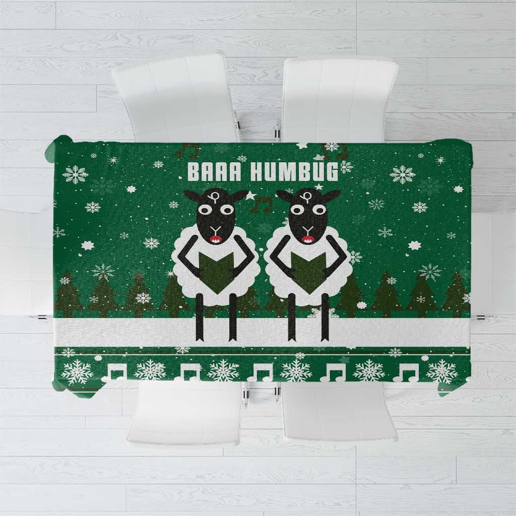 Sheep Baaa Humbug Christmas Tablecloth Xmas Holiday Patterns - Wonder Print Shop