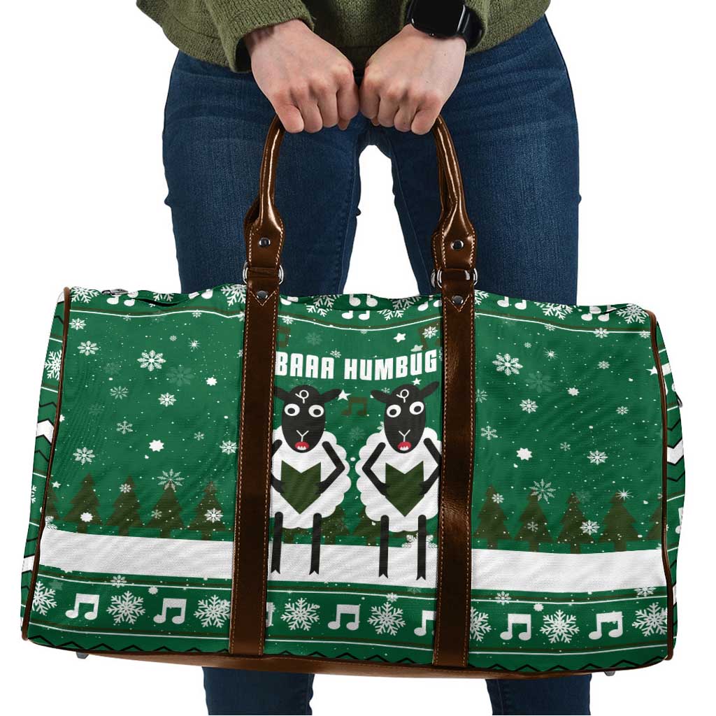 Sheep Baaa Humbug Christmas Travel Bag Xmas Holiday Patterns - Wonder Print Shop