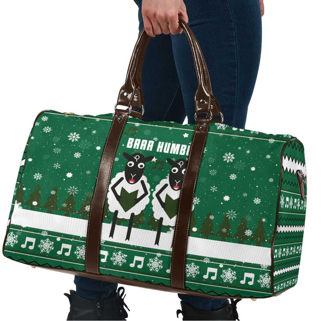 Sheep Baaa Humbug Christmas Travel Bag Xmas Holiday Patterns - Wonder Print Shop