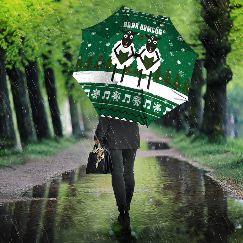 Sheep Baaa Humbug Christmas Umbrella Xmas Holiday Patterns - Wonder Print Shop