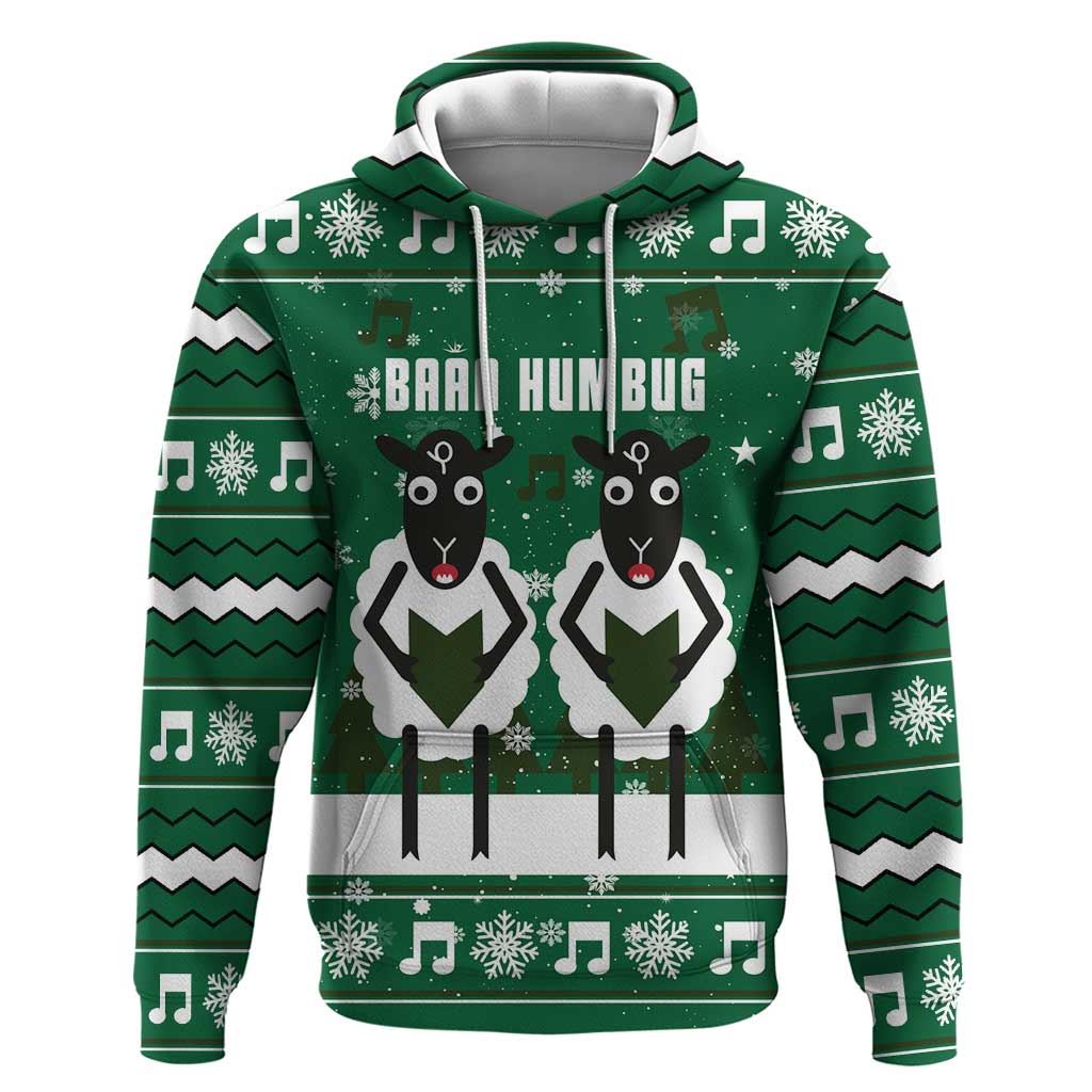 Sheep Baaa Humbug Christmas Zip Hoodie Xmas Holiday Patterns - Wonder Print Shop