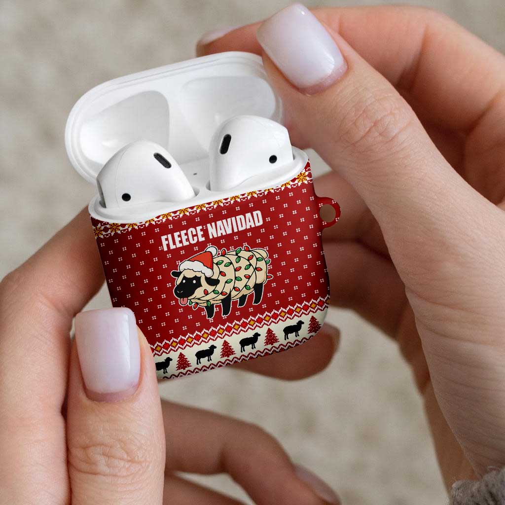 Sheep Merry Christmas AirPods Case Xmas Holiday Patterns - Wonder Print Shop