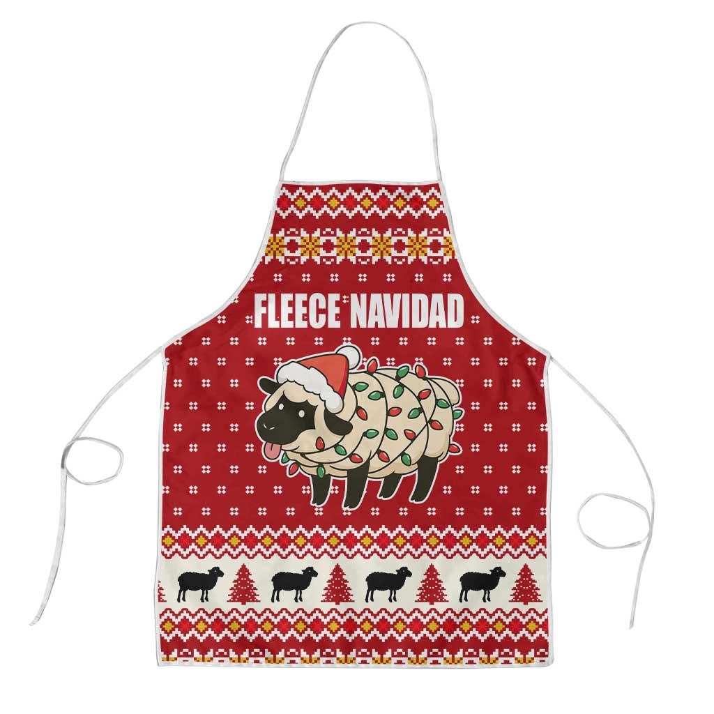 Sheep Merry Christmas Apron Xmas Holiday Patterns - Wonder Print Shop