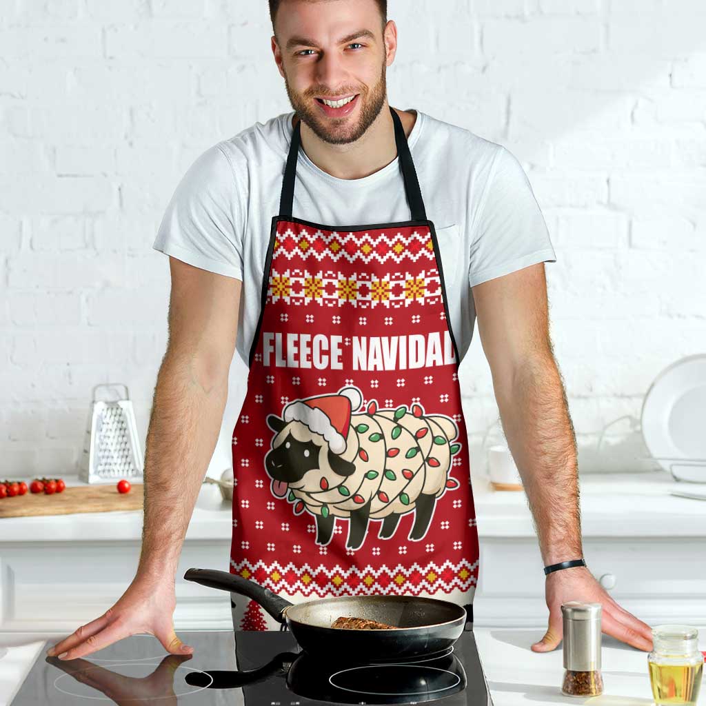 Sheep Merry Christmas Apron Xmas Holiday Patterns - Wonder Print Shop