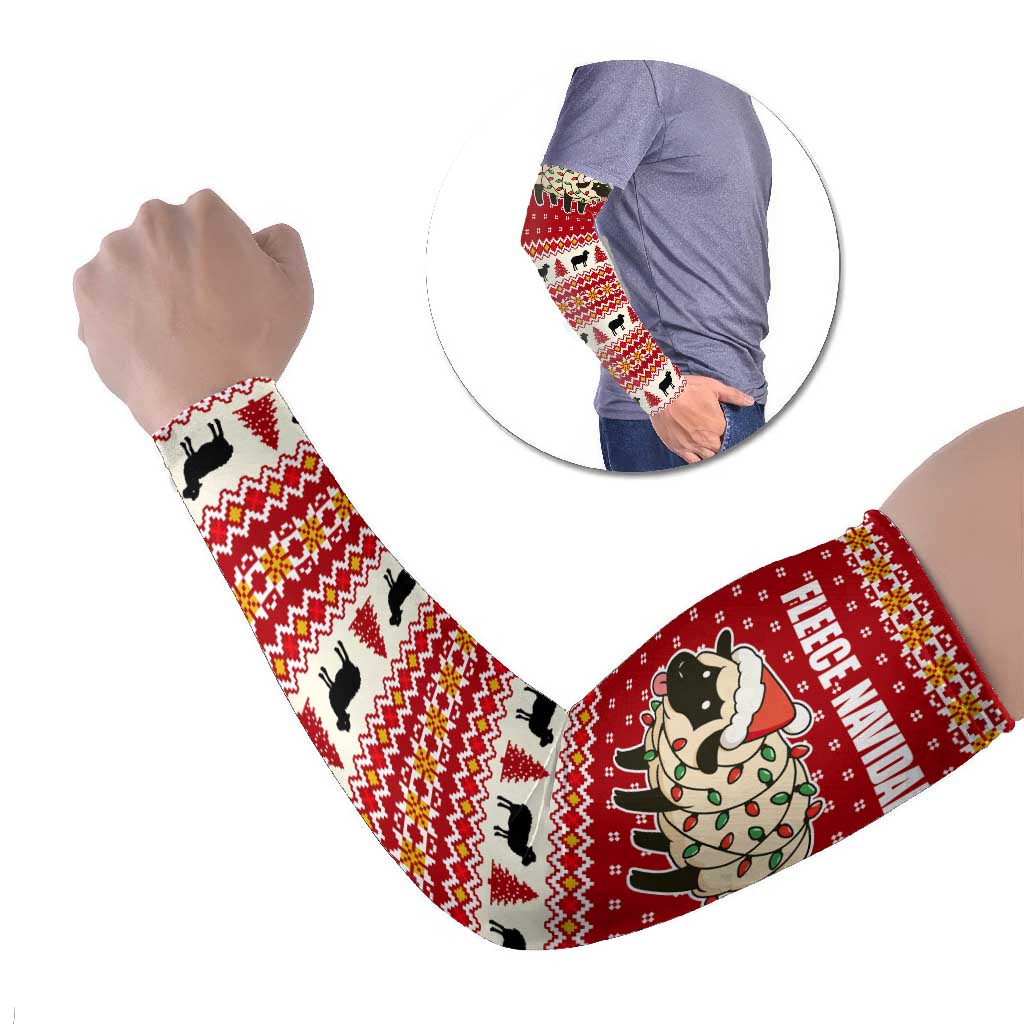 Sheep Merry Christmas Arm Sleeves Xmas Holiday Patterns - Wonder Print Shop