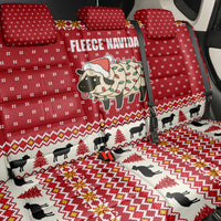 Sheep Merry Christmas Back Car Seat Cover Xmas Holiday Patterns - Wonder Print Shop