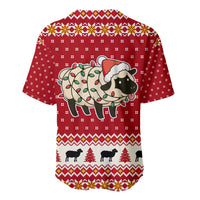 Sheep Merry Christmas Baseball Jersey Xmas Holiday Patterns - Wonder Print Shop