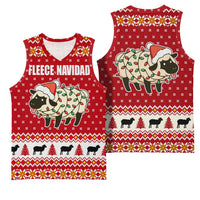 Sheep Merry Christmas Basketball Jersey Xmas Holiday Patterns - Wonder Print Shop