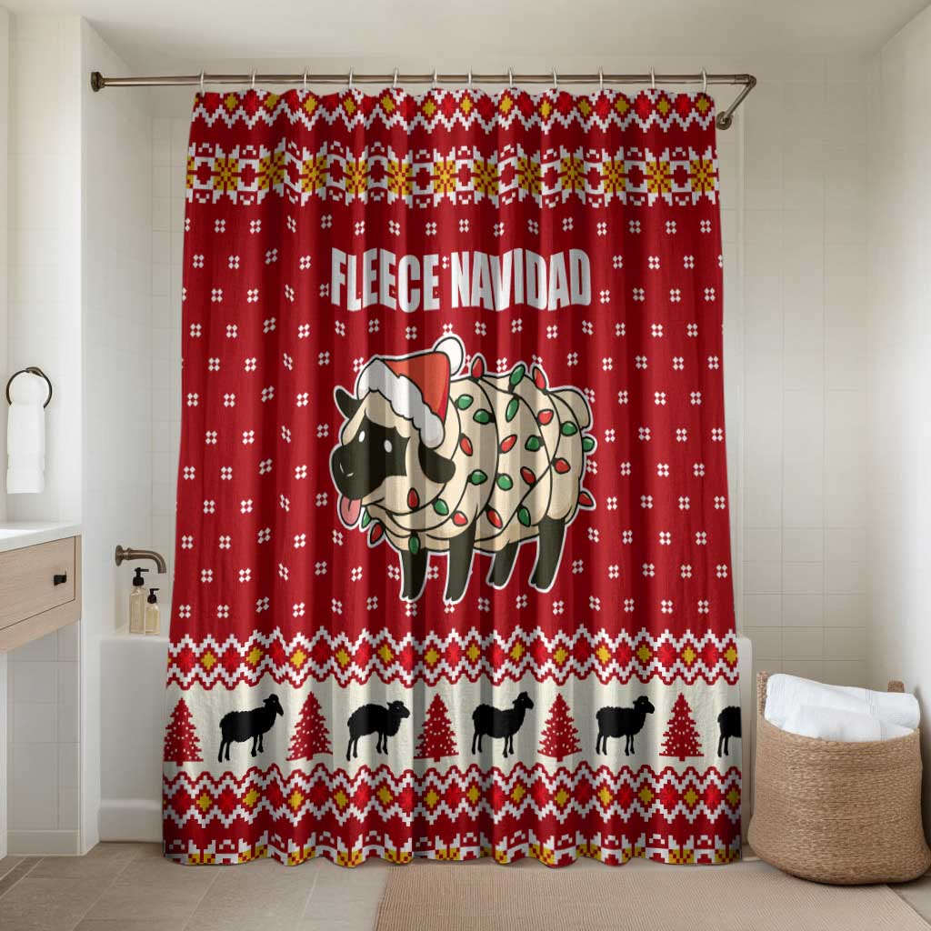Sheep Merry Christmas Bathroom Set Xmas Holiday Patterns - Wonder Print Shop