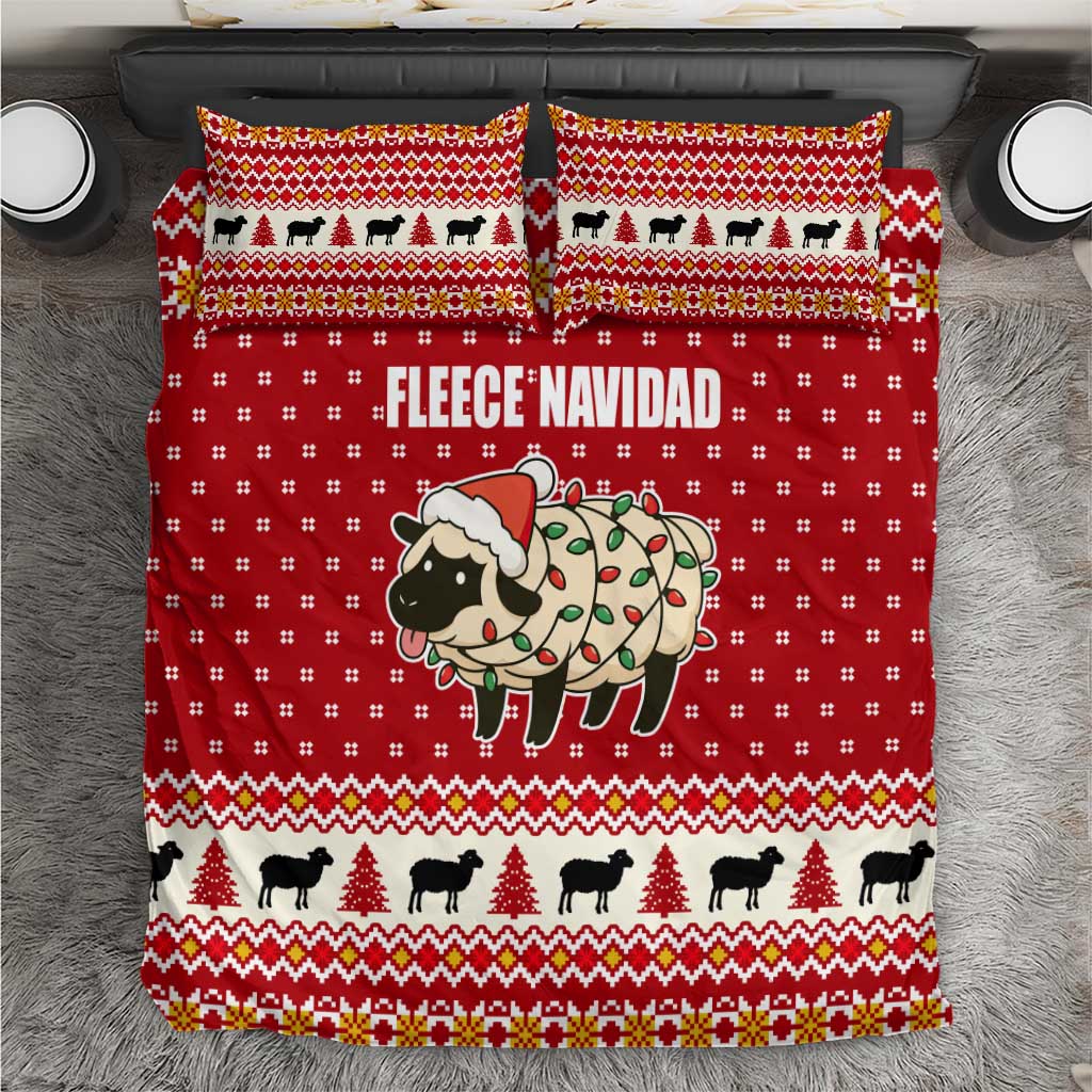 Sheep Merry Christmas Bedding Set Xmas Holiday Patterns - Wonder Print Shop