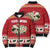 Sheep Merry Christmas Bomber Puffer Jacket Xmas Holiday Patterns - Wonder Print Shop