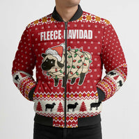 Sheep Merry Christmas Bomber Puffer Jacket Xmas Holiday Patterns - Wonder Print Shop