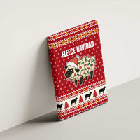Sheep Merry Christmas Canvas Wall Art Xmas Holiday Patterns - Wonder Print Shop