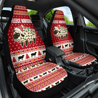 Sheep Merry Christmas Car Seat Cover Xmas Holiday Patterns - Wonder Print Shop