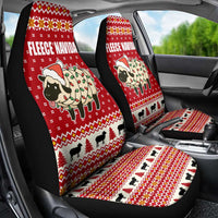 Sheep Merry Christmas Car Seat Cover Xmas Holiday Patterns - Wonder Print Shop