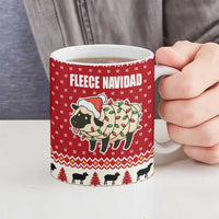 Sheep Merry Christmas Ceramic Mug Xmas Holiday Patterns - Wonder Print Shop