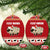 Sheep Merry Christmas Ceramic Ornament Xmas Holiday Patterns - Wonder Print Shop