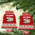 Sheep Merry Christmas Ceramic Ornament Xmas Holiday Patterns - Wonder Print Shop