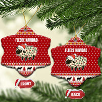 Sheep Merry Christmas Ceramic Ornament Xmas Holiday Patterns - Wonder Print Shop