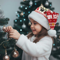 Sheep Merry Christmas Santa Hat Xmas Holiday Patterns - Wonder Print Shop