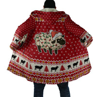 Sheep Merry Christmas Cloak Xmas Holiday Patterns - Wonder Print Shop