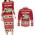 Sheep Merry Christmas Couples Matching Long Sleeve Bodycon Dress and Long Sleeve Button Shirt Xmas Holiday Patterns - Wonder Print Shop