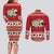 Sheep Merry Christmas Couples Matching Long Sleeve Bodycon Dress and Long Sleeve Button Shirt Xmas Holiday Patterns - Wonder Print Shop
