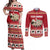Sheep Merry Christmas Couples Matching Off Shoulder Maxi Dress and Long Sleeve Button Shirt Xmas Holiday Patterns - Wonder Print Shop