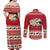 Sheep Merry Christmas Couples Matching Off Shoulder Maxi Dress and Long Sleeve Button Shirt Xmas Holiday Patterns - Wonder Print Shop