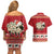 Sheep Merry Christmas Couples Matching Off Shoulder Short Dress and Hawaiian Shirt Xmas Holiday Patterns - Wonder Print Shop