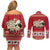 Sheep Merry Christmas Couples Matching Off Shoulder Short Dress and Long Sleeve Button Shirt Xmas Holiday Patterns - Wonder Print Shop