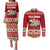 Sheep Merry Christmas Couples Matching Puletasi and Long Sleeve Button Shirt Xmas Holiday Patterns - Wonder Print Shop