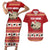 Sheep Merry Christmas Couples Matching Short Sleeve Bodycon Dress and Hawaiian Shirt Xmas Holiday Patterns - Wonder Print Shop