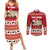 Sheep Merry Christmas Couples Matching Summer Maxi Dress and Long Sleeve Button Shirt Xmas Holiday Patterns - Wonder Print Shop