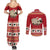Sheep Merry Christmas Couples Matching Summer Maxi Dress and Long Sleeve Button Shirt Xmas Holiday Patterns - Wonder Print Shop
