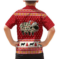 Sheep Merry Christmas Family Matching Mermaid Dress and Hawaiian Shirt Xmas Holiday Patterns - Wonder Print Shop