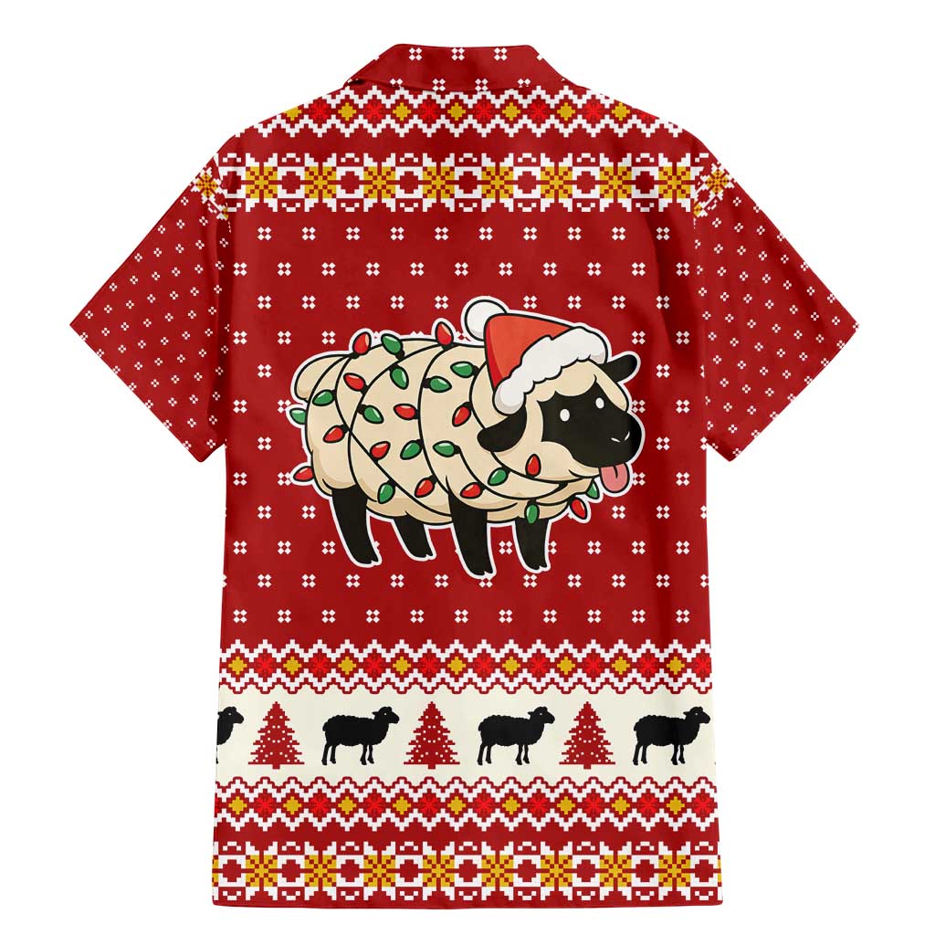 Sheep Merry Christmas Family Matching Mermaid Dress and Hawaiian Shirt Xmas Holiday Patterns - Wonder Print Shop