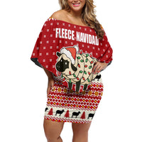 Sheep Merry Christmas Family Matching Off Shoulder Short Dress and Hawaiian Shirt Xmas Holiday Patterns - Wonder Print Shop