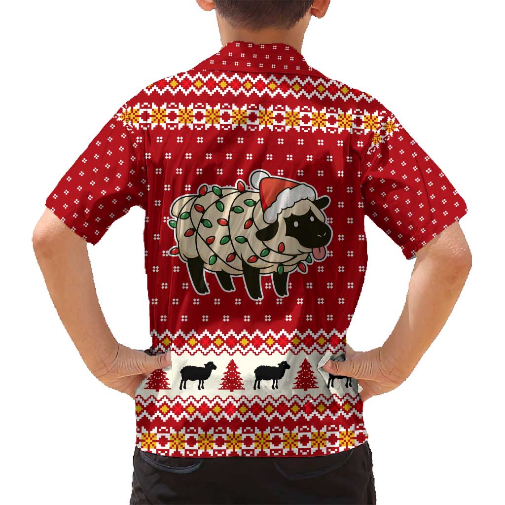 Sheep Merry Christmas Family Matching Puletasi and Hawaiian Shirt Xmas Holiday Patterns - Wonder Print Shop
