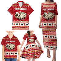 Sheep Merry Christmas Family Matching Puletasi and Hawaiian Shirt Xmas Holiday Patterns - Wonder Print Shop