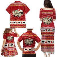 Sheep Merry Christmas Family Matching Puletasi and Hawaiian Shirt Xmas Holiday Patterns - Wonder Print Shop